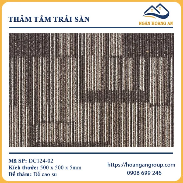 Thảm Tấm Trải Sàn Văn Phòng DC124-02 Thảm Tấm Trải Sàn Văn Phòng DC124-02