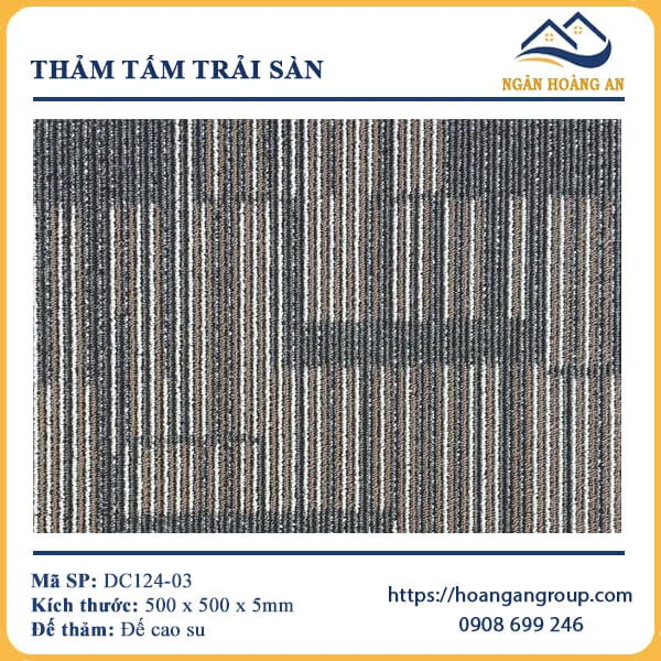 Thảm Tấm Trải Sàn Văn Phòng DC124-03