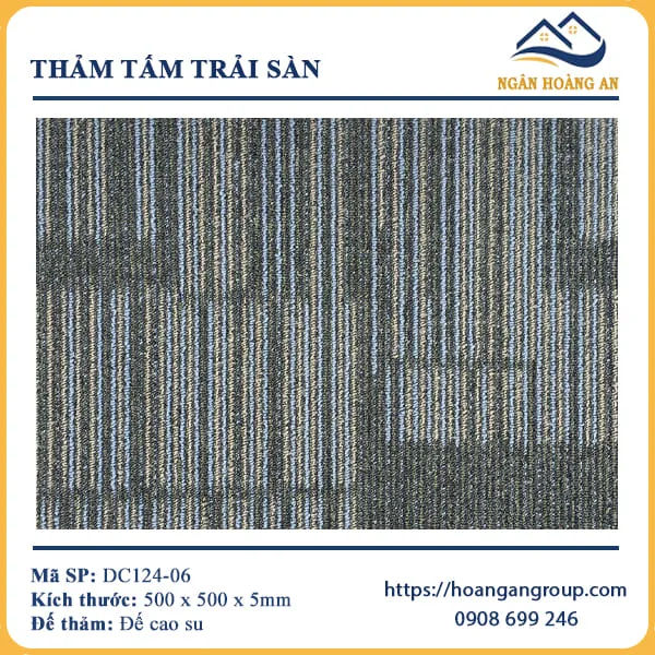 Thảm Tấm Trải Sàn Văn Phòng DC124-06 Thảm Tấm Trải Sàn Văn Phòng DC124-06