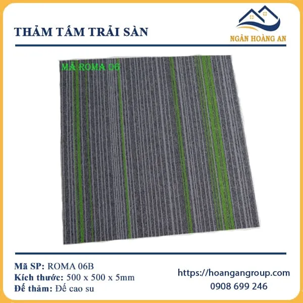 Thảm Tấm Trải Sàn Văn Phòng Roma 06B Thảm Tấm Trải Sàn Văn Phòng Roma 06B