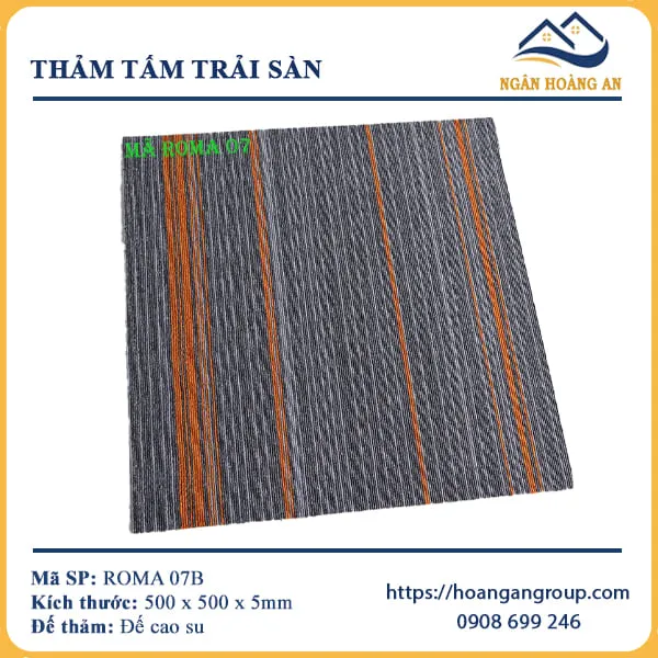 Thảm Tấm Trải Sàn Văn Phòng Roma 07B Thảm Tấm Trải Sàn Văn Phòng Roma 07B