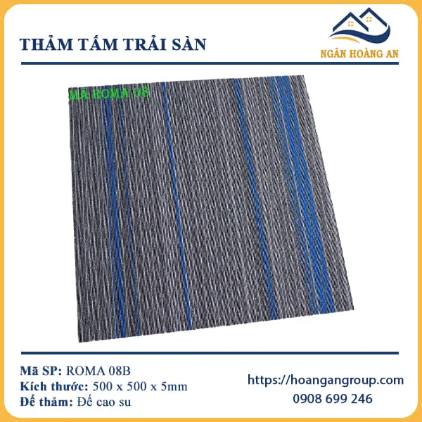 Thảm Tấm Trải Sàn Văn Phòng Roma 08B Thảm Tấm Trải Sàn Văn Phòng Roma 08B