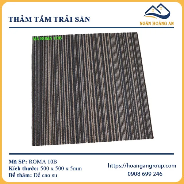 Thảm Tấm Trải Sàn Văn Phòng Roma 10B Thảm Tấm Trải Sàn Văn Phòng Roma 10B