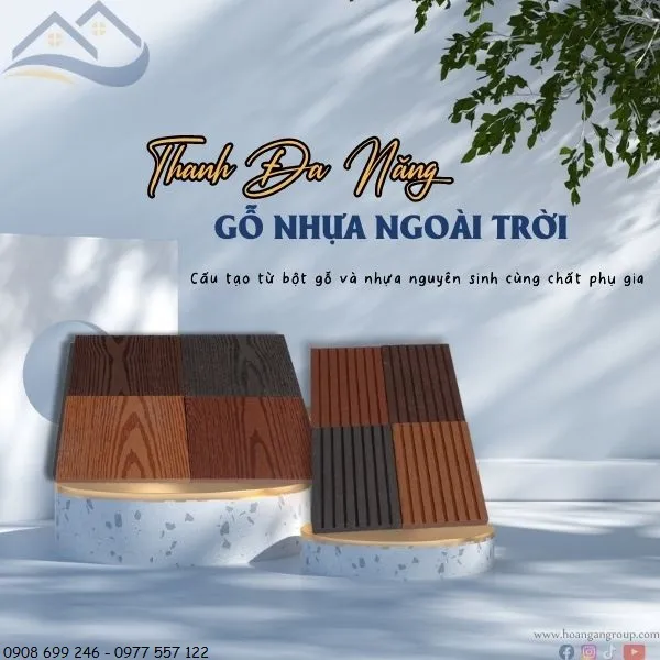 Thanh Lam Đa Năng Gỗ Nhựa Có Hai Loại Bản To Và Bản Nhỏ