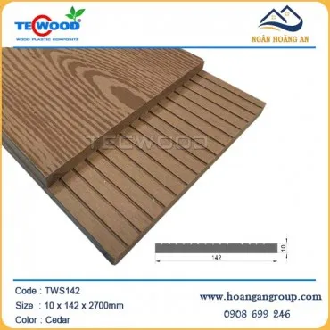 Thanh Lam Đa Năng Gỗ Nhựa Ngoài Trời Tecwood TWS142 Cedar