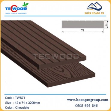 Thanh Lam Đa Năng Gỗ Nhựa Tecwood TWS71 Chocolate