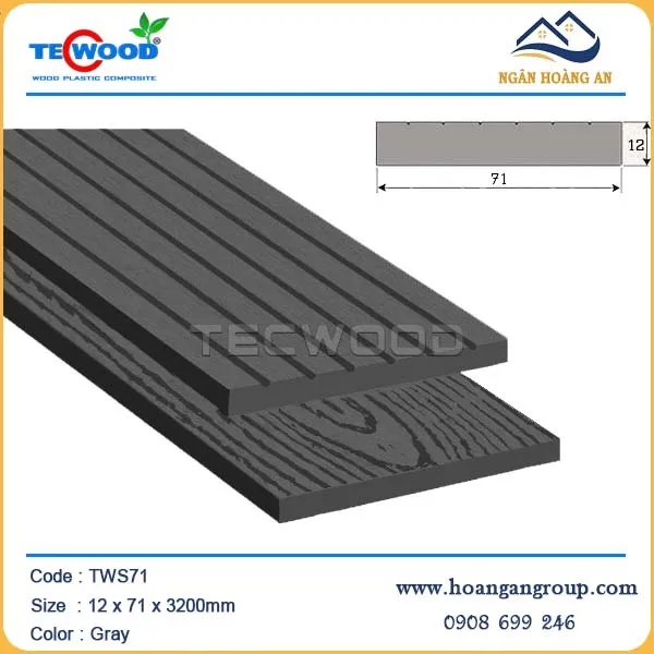 Thanh Lam Đa Năng Ngoài Trời Tecwood TWS71 Gray Thanh Lam Đa Năng Ngoài Trời Tecwood TWS71 Gray