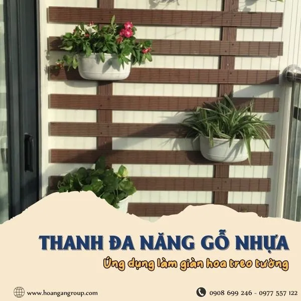Thanh Đa Năng Ngoài Trời Ứng Dụng Giàn Hoa Treo