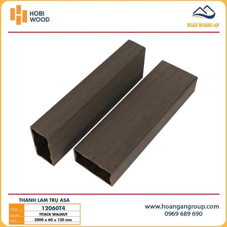 Thanh Lam Che Nắng Giả Gỗ Phủ ASA Hobiwood 12060T4
