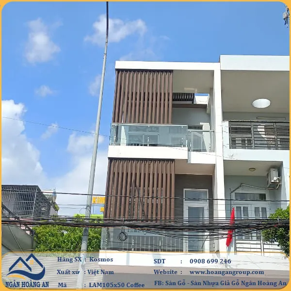 Thi Công Lam Che Nắng Gỗ Nhựa Ngoài Trời Kosmos 105x50 Tại Quận 12 Thi Công Lam Che Nắng Gỗ Nhựa Ngoài Trời Kosmos 105x50 Tại Quận 12