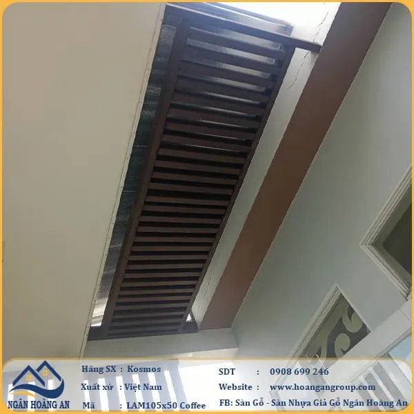 Thi Công Lam Che Nắng Gỗ Nhựa Ngoài Trời Kosmos 105x50 Tại Quận 12 Thi Công Lam Che Nắng Gỗ Nhựa Ngoài Trời Kosmos 105x50 Tại Quận 12
