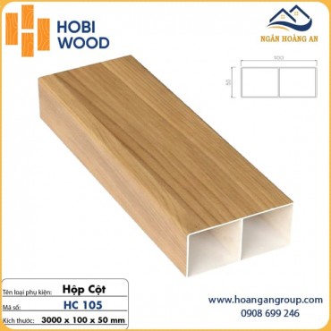 Thanh Lam Trang Trí Nhựa Giả Gỗ Hobi Wood 100x50 HC105