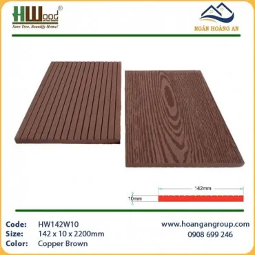 Thanh Lam Đa Năng Gỗ Nhựa Ngoài Trời Hwood HW142W10 Copper Brown