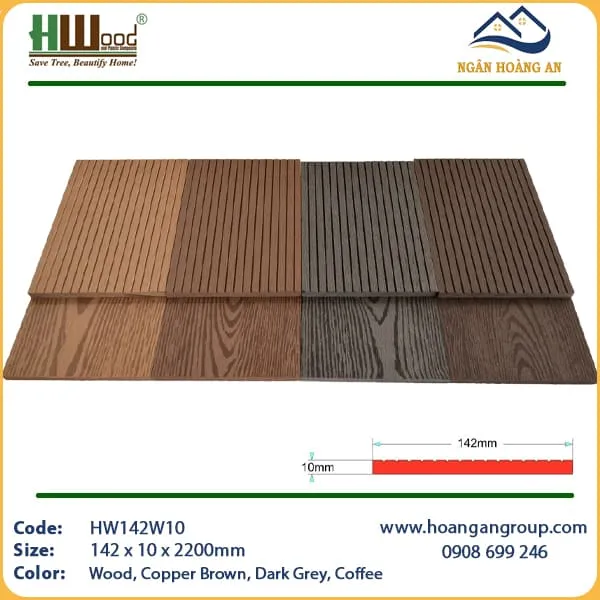 Thanh Lam Đa Năng Gỗ Nhựa Trang Trí Hwood HW142W10