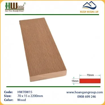 Thanh Lam Đa Năng Gỗ Nhựa Ngoài Trời Hwood HW70W15 Wood