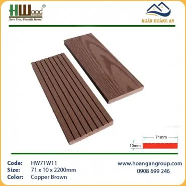 Thanh Lam Đa Năng Gỗ Nhựa Hwood HW71W11 Copper Brown