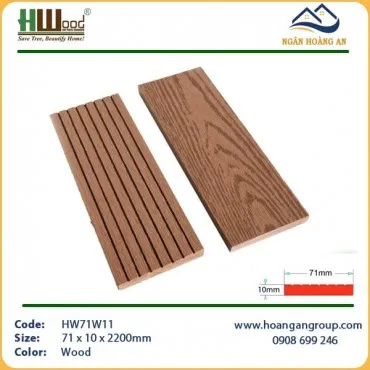 Thanh Lam Đa Năng Gỗ Nhựa Ngoài Trời Hwood HW71W11 Wood