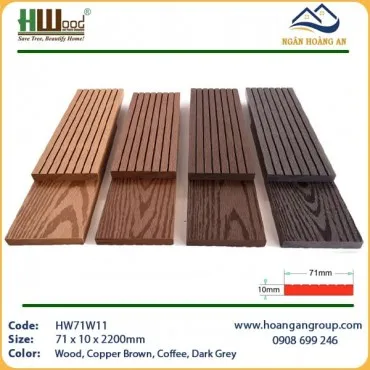 Thanh Lam Đa Năng Gỗ Nhựa Ngoài Trời Hwood HW71W11