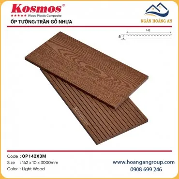 Thanh Lam Đa Năng Gỗ Nhựa Ngoài Trời Kosmos OP142X3M Light Wood