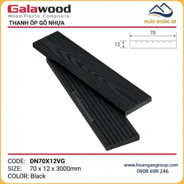Thanh Đa Năng Gỗ Nhựa Ngoài Trời Galawood DN70X12VG Black