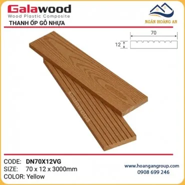Thanh Đa Năng Gỗ Nhựa Ngoài Trời Galawood DN70X12VG Yellow