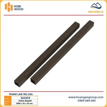 Thanh Lam Gỗ Nhựa Che Nắng Phủ ASA Hobiwood 2525T4