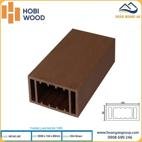 Thanh Lam Hộp Gỗ Nhựa Ngoài Trời Hobi Wood
