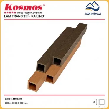 Thanh Lam Gỗ Nhựa Ngoài Trời Kosmos 35x35