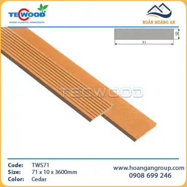 Thanh Lam Hộp Gỗ Nhựa Ngoài Trời TecWood TWS71 Cedar