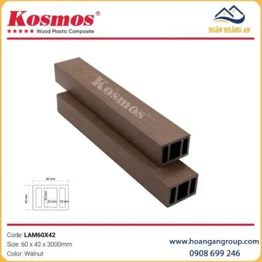 Thanh Lam Hộp Gỗ Nhựa 2 Da Kosmos Lam60X42 Walnut