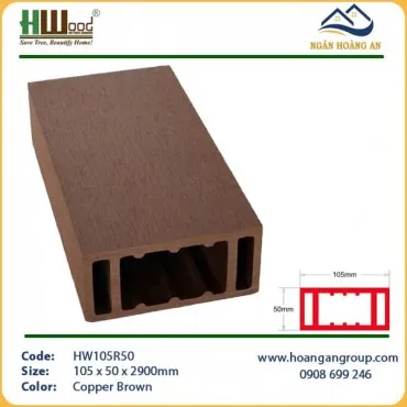 Thanh Lam Hộp Gỗ Nhựa Ngoài Trời Hwood HW105R50 Copper Brown