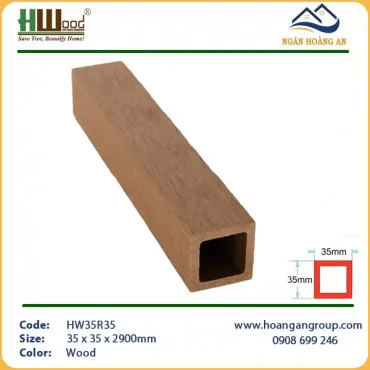 Thanh Lam Hộp Gỗ Nhựa Ngoài Trời Hwood HW35R35 Wood
