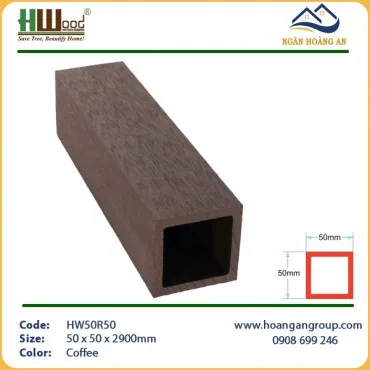 Thanh Lam Che Nắng Gỗ Nhựa Ngoài Trời Hwood HW50R50 Coffee