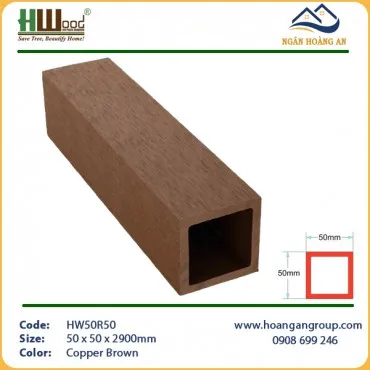 Lam Che Nắng Gỗ Nhựa Ngoài Trời Hwood HW50R50 Copper Brown