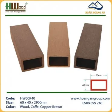 Thanh Lam Hộp Gỗ Nhựa Ngoài Trời Hwood HW60R40