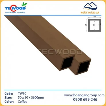 Thanh Lam Hộp Gỗ Nhựa Ngoài Trời TecWood TW50 Coffee