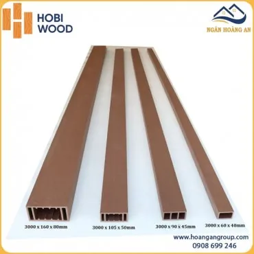 Thanh Lam Hộp Gỗ Nhựa Ngoài Trời Hobi Wood Oka Brown