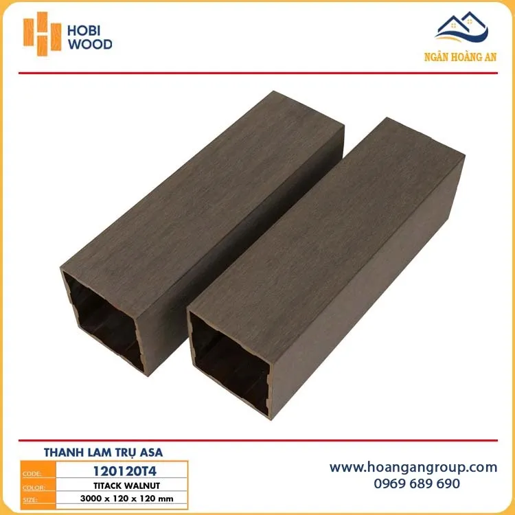 Thanh Lam Hộp Gỗ Nhựa Ngoài Trời Phủ ASA Hobiwood 120120T4