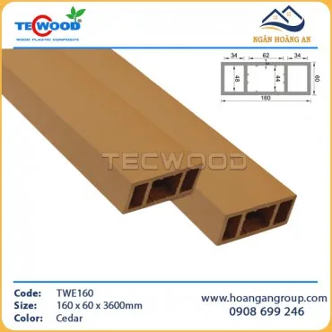 Thanh Lam Hộp Gỗ Nhựa Ngoài Trời TecWood TWE160 Cedar