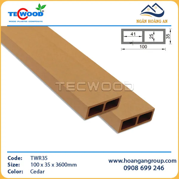 Thanh Lam Hộp Gỗ Nhựa Ngoài Trời TecWood