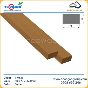 Thanh Lam Hộp Gỗ Nhựa Ngoài Trời TecWood TWS28 Cedar