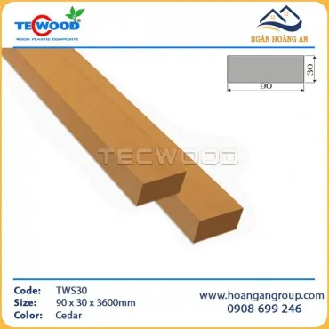 Thanh Lam Hộp Gỗ Nhựa Ngoài Trời TecWood TWS30 Cedar