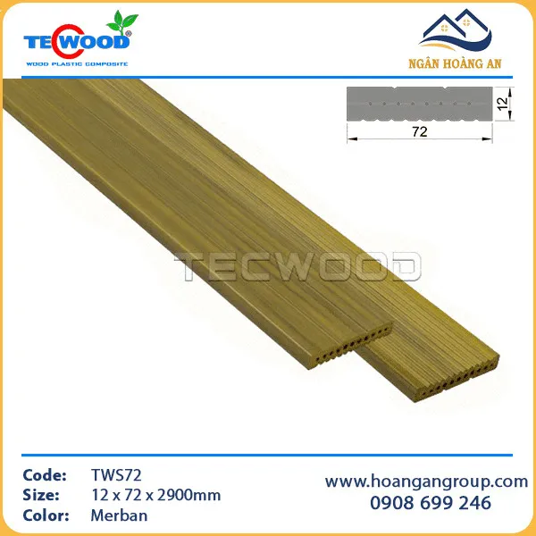 Thanh Lam Hộp Gỗ Nhựa Ngoài Trời TecWood TWS72 Merban