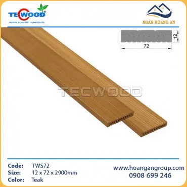 Thanh Lam Hộp Gỗ Nhựa Ngoài Trời TecWood TWS72 Teak