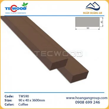 Thanh Lam Hộ Che Nắng Gỗ Nhựa Ngoài Trời TecWood TWS90 Cedar