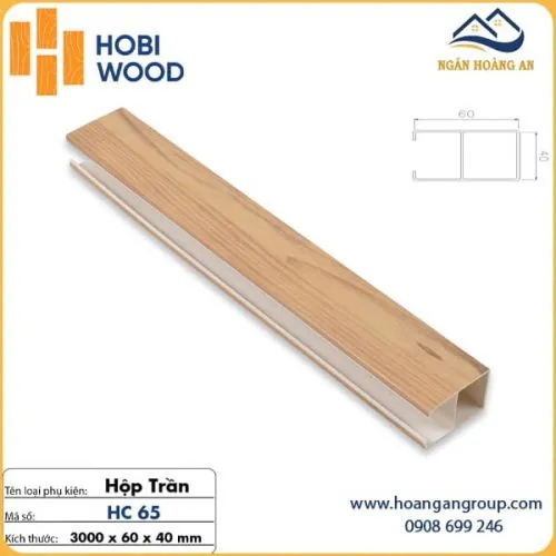 Thanh Trần Nan Nhựa Giả Gỗ Hobi Wood 40x60 HT65