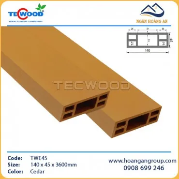 Thanh Lam Gỗ Nhựa Ngoài Trời TecWood TWE45 Cedar