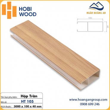 Thanh Trần Nan Nhựa Giả Gỗ Hobi Wood 40x100 HT105