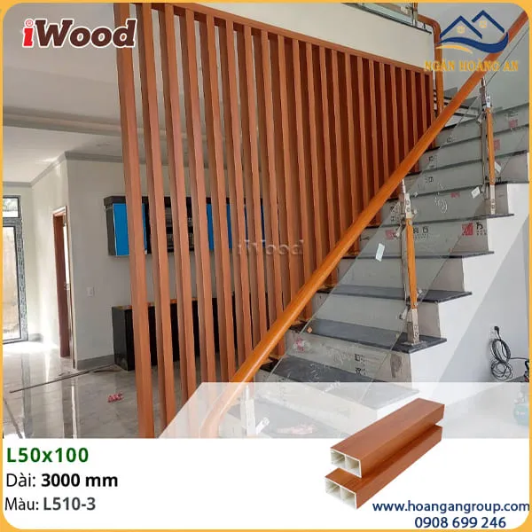 Thanh Lam Hộp Nhựa Giả Gỗ iWood Trang Trí Cầu Thang Thanh Lam Hộp Nhựa Giả Gỗ iWood Trang Trí Cầu Thang