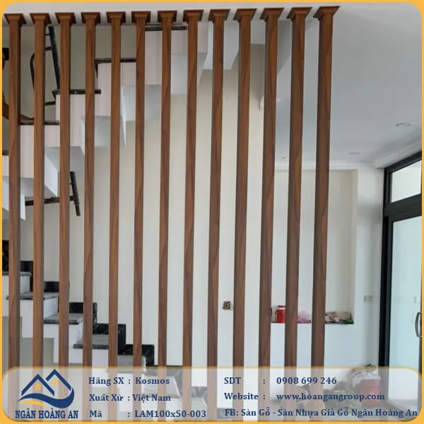 Trang Trí Vách Ngăn Thanh Lam Hộp Kosmos LAM100x50-003 Tại Cần Giờ